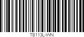 Código de barras (EAN, GTIN, SKU, ISBN): 'TB113L-WN'