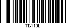 Código de barras (EAN, GTIN, SKU, ISBN): 'TB113L'