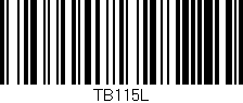 Código de barras (EAN, GTIN, SKU, ISBN): 'TB115L'