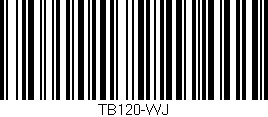 Código de barras (EAN, GTIN, SKU, ISBN): 'TB120-WJ'