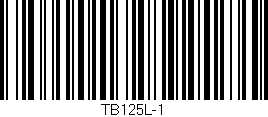Código de barras (EAN, GTIN, SKU, ISBN): 'TB125L-1'