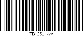 Código de barras (EAN, GTIN, SKU, ISBN): 'TB125L-NW'