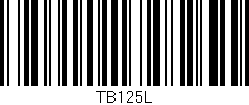 Código de barras (EAN, GTIN, SKU, ISBN): 'TB125L'
