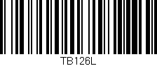 Código de barras (EAN, GTIN, SKU, ISBN): 'TB126L'