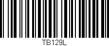 Código de barras (EAN, GTIN, SKU, ISBN): 'TB129L'