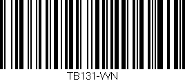 Código de barras (EAN, GTIN, SKU, ISBN): 'TB131-WN'