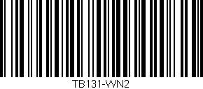 Código de barras (EAN, GTIN, SKU, ISBN): 'TB131-WN2'