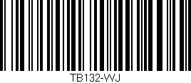 Código de barras (EAN, GTIN, SKU, ISBN): 'TB132-WJ'