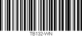 Código de barras (EAN, GTIN, SKU, ISBN): 'TB132-WN'