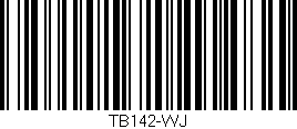 Código de barras (EAN, GTIN, SKU, ISBN): 'TB142-WJ'