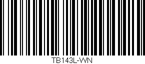 Código de barras (EAN, GTIN, SKU, ISBN): 'TB143L-WN'