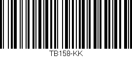 Código de barras (EAN, GTIN, SKU, ISBN): 'TB158-KK'