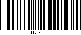 Código de barras (EAN, GTIN, SKU, ISBN): 'TB159-KK'