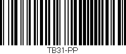 Código de barras (EAN, GTIN, SKU, ISBN): 'TB31-PP'