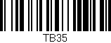 Código de barras (EAN, GTIN, SKU, ISBN): 'TB35'