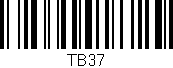 Código de barras (EAN, GTIN, SKU, ISBN): 'TB37'