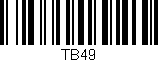 Código de barras (EAN, GTIN, SKU, ISBN): 'TB49'