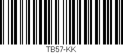 Código de barras (EAN, GTIN, SKU, ISBN): 'TB57-KK'