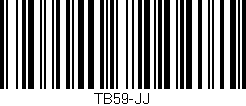 Código de barras (EAN, GTIN, SKU, ISBN): 'TB59-JJ'