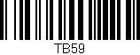 Código de barras (EAN, GTIN, SKU, ISBN): 'TB59'