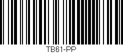Código de barras (EAN, GTIN, SKU, ISBN): 'TB61-PP'
