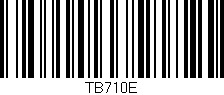 Código de barras (EAN, GTIN, SKU, ISBN): 'TB710E'