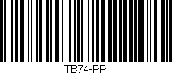 Código de barras (EAN, GTIN, SKU, ISBN): 'TB74-PP'