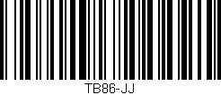 Código de barras (EAN, GTIN, SKU, ISBN): 'TB86-JJ'