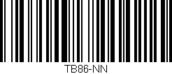 Código de barras (EAN, GTIN, SKU, ISBN): 'TB86-NN'