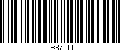 Código de barras (EAN, GTIN, SKU, ISBN): 'TB87-JJ'