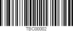 Código de barras (EAN, GTIN, SKU, ISBN): 'TBC00002'