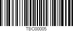 Código de barras (EAN, GTIN, SKU, ISBN): 'TBC00005'