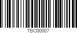 Código de barras (EAN, GTIN, SKU, ISBN): 'TBC00007'