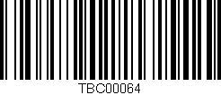 Código de barras (EAN, GTIN, SKU, ISBN): 'TBC00064'
