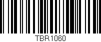 Código de barras (EAN, GTIN, SKU, ISBN): 'TBR1060'
