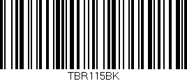 Código de barras (EAN, GTIN, SKU, ISBN): 'TBR115BK'