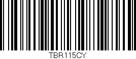 Código de barras (EAN, GTIN, SKU, ISBN): 'TBR115CY'