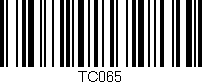 Código de barras (EAN, GTIN, SKU, ISBN): 'TC065'