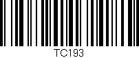 Código de barras (EAN, GTIN, SKU, ISBN): 'TC193'