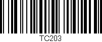 Código de barras (EAN, GTIN, SKU, ISBN): 'TC203'