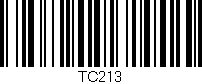 Código de barras (EAN, GTIN, SKU, ISBN): 'TC213'