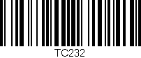Código de barras (EAN, GTIN, SKU, ISBN): 'TC232'