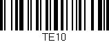 Código de barras (EAN, GTIN, SKU, ISBN): 'TE10'