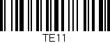 Código de barras (EAN, GTIN, SKU, ISBN): 'TE11'