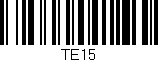 Código de barras (EAN, GTIN, SKU, ISBN): 'TE15'