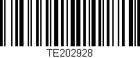 Código de barras (EAN, GTIN, SKU, ISBN): 'TE202928'