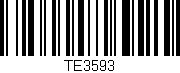 Código de barras (EAN, GTIN, SKU, ISBN): 'TE3593'