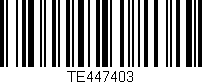 Código de barras (EAN, GTIN, SKU, ISBN): 'TE447403'