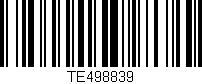 Código de barras (EAN, GTIN, SKU, ISBN): 'TE498839'