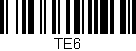 Código de barras (EAN, GTIN, SKU, ISBN): 'TE6'